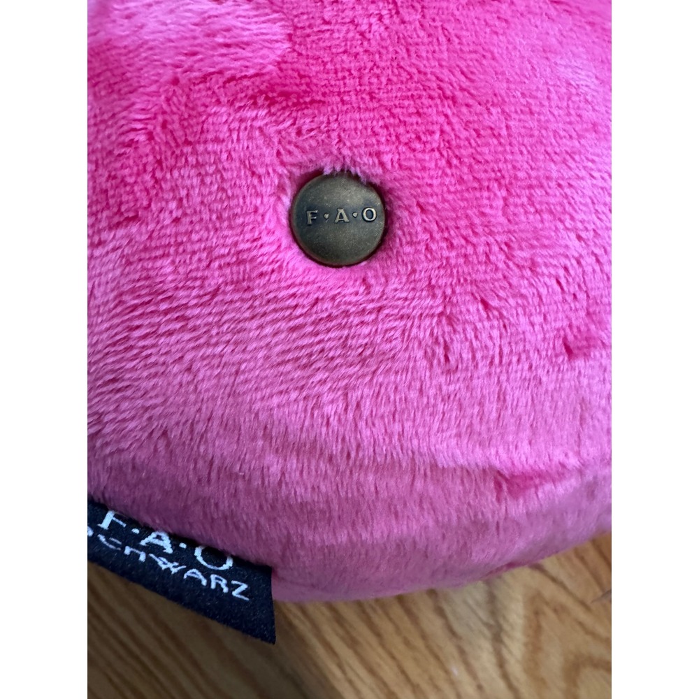 FAO Schwarz Rock & Glam Pink Electric Guitar Plush Pillow New With Tags - Picture 3 of 4